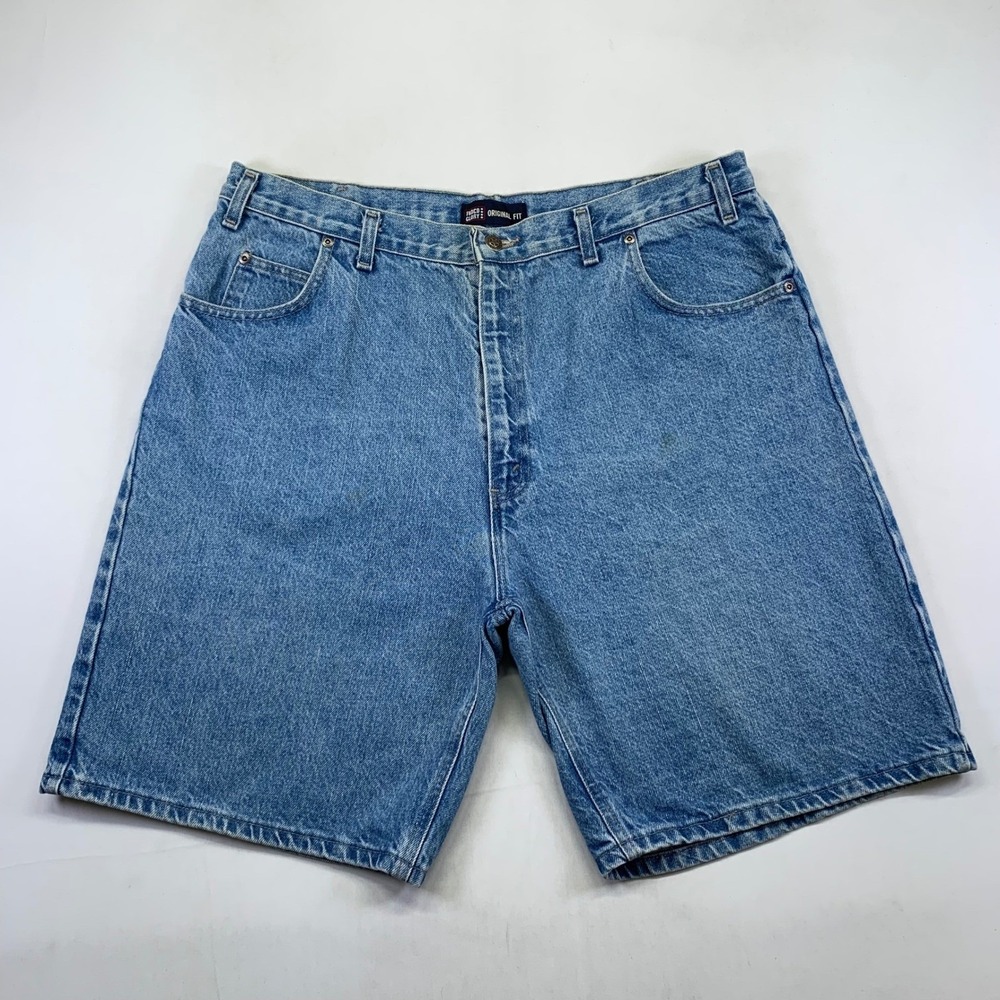 Vintage Faded Glory Denim Shorts Mens 40(37) Original Fit Blue Casual Jorts Y2k